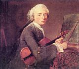 Jean Baptiste Simeon Chardin Young Man with a Violin painting